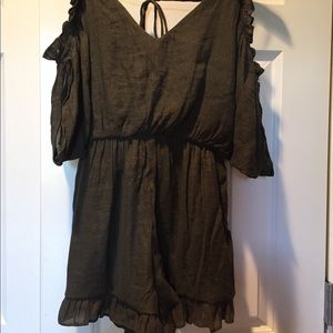 Wishlist Romper L Dk Olive Green